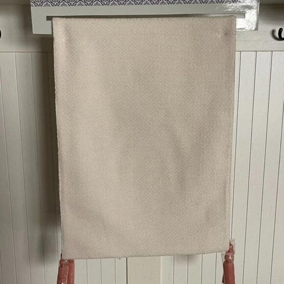 Spring Shop Table Runner Cream Rainbow Tassels - Picture 5 of 6